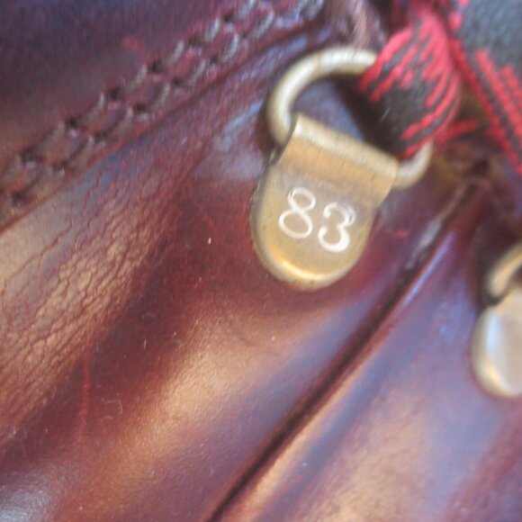 Wolverine 1883 "Bertel" Burgundy Ox Blood Leather Hiker Boots - Size 9.5 Men's. - Picture 8 of 14